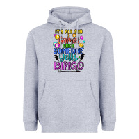 Heather Grey bingo Heavyweight Hoodie - MaliasSmallBusiness