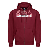 Burgundy wife mom nurse libbey glass Zipper Hoodie - BundleAndBundleShop