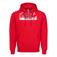 Red wife mom nurse libbey glass Zipper Hoodie - BundleAndBundleShop