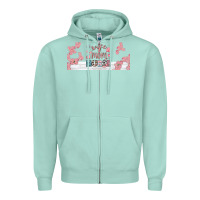 Seafoam wife mom nurse libbey glass Zipper Hoodie - BundleAndBundleShop