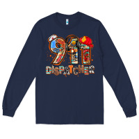 Navy 911 dispatcher Long Sleeve Tee - AdoDesignShop