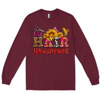 Burgundy hair whisperer Long Sleeve Tee - AdoDesignShop