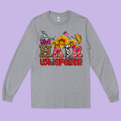 Hair Whisperer Long Sleeve Tee Designed By Adodesignshop