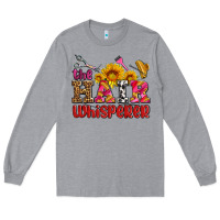 Heather Grey hair whisperer Long Sleeve Tee - AdoDesignShop