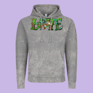 Love With Shamrock Vintage Hoodie Designed By Ranaportraitstore