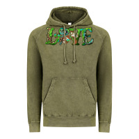 Vintage Olive love with shamrock Vintage Hoodie - RanaPortraitStore