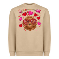 Mushroom valentine's day toy poodle Heavyweight Sweatshirt - RanaPortraitStore