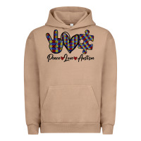 Pigment Burro Peace Love Autism Urban Hoodie - Bettercallsaul