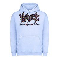 Pigment Grape Ice Peace Love Autism Urban Hoodie - Bettercallsaul