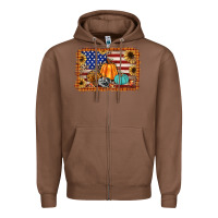 Chestnut american flag fall backgraund Zipper Hoodie - JahusDesignShop