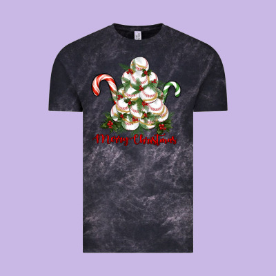 Merry Christmas Baseball Vintage Tee Designed By Ranaportraitstore
