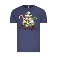 Vintage Denim merry christmas baseball Vintage Tee - RanaPortraitStore