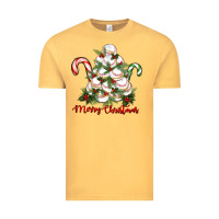 Vintage Mustard merry christmas baseball Vintage Tee - RanaPortraitStore