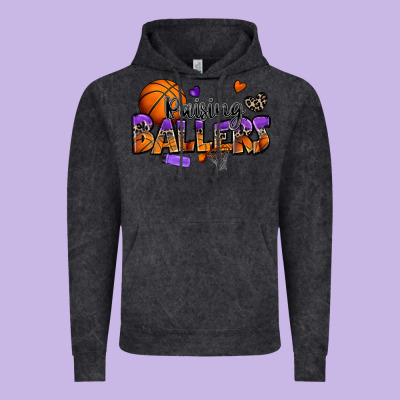 Raising Ballers Basketball Vintage Hoodie Designed By Zillion Design Studio