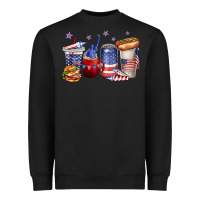 Black 4th of july coffee cups Heavyweight Sweatshirt - texasbilliewilder