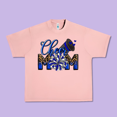 Cheer Mom Urban Heavy Tee Designed By Zillion Design Studio