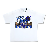 White Cheer mom Urban Heavy Tee - Zillion Design Studio