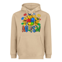 Mushroom austism sunflower Heavyweight Hoodie - MaliasSmallBusiness