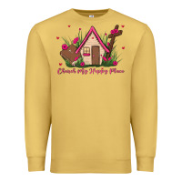 Antique Gold church is my happy place Premium Sweatshirt - MaliasSmallBusiness