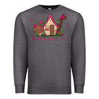 Charcoal Heather church is my happy place Premium Sweatshirt - MaliasSmallBusiness