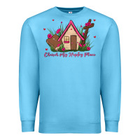 Ocean Blue church is my happy place Premium Sweatshirt - MaliasSmallBusiness