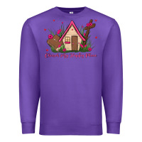 Purple church is my happy place Premium Sweatshirt - MaliasSmallBusiness