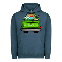 Pigment Midnight Navy St Patrick's Day Truck Urban Hoodie - Bettercallsaul