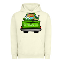 Pigment Pistachio St Patrick's Day Truck Urban Hoodie - Bettercallsaul