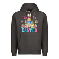 Smoke my first easter with baby bunny and eggs Premium Hoodie - AdoDesignShop