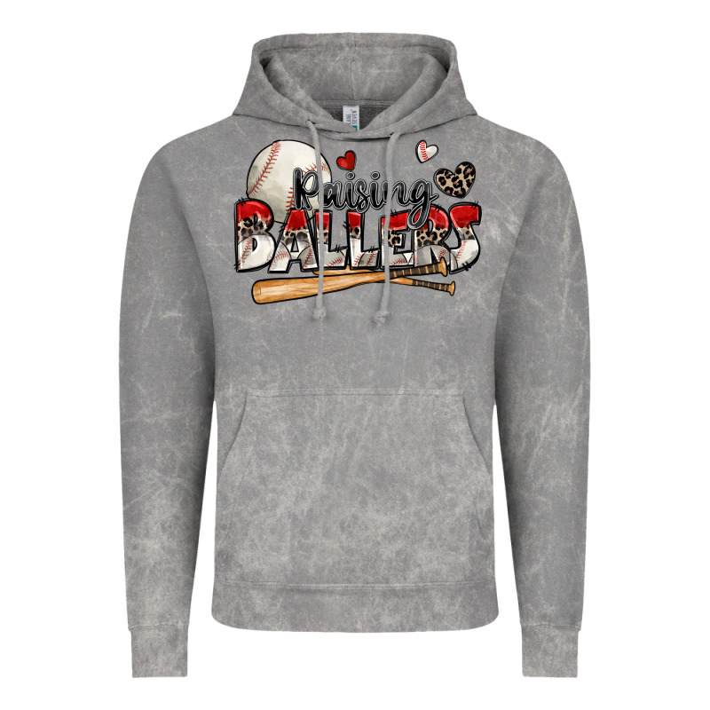 Raising Ballers Baseball Vintage Hoodie by Zillion Design Studio | Teevron