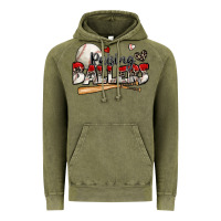 Vintage Olive raising ballers baseball Vintage Hoodie - Zillion Design Studio
