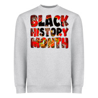 Heather Grey black history month Heavyweight Sweatshirt - Zillion Design Studio