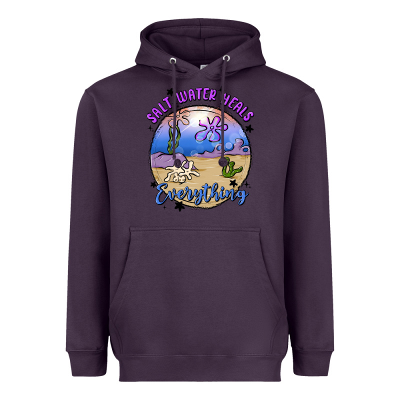 Salt Water Heals Everything Heavyweight Hoodie by MaliasSmallBusiness | Teevron