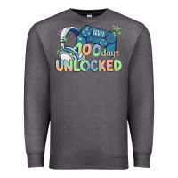 Charcoal Heather level 100 days unlocked Premium Sweatshirt - MaliasSmallBusiness