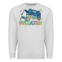 Dove Grey level 100 days unlocked Premium Sweatshirt - MaliasSmallBusiness