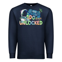 Navy level 100 days unlocked Premium Sweatshirt - MaliasSmallBusiness