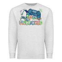 Oatmeal Heather level 100 days unlocked Premium Sweatshirt - MaliasSmallBusiness