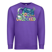 Purple level 100 days unlocked Premium Sweatshirt - MaliasSmallBusiness