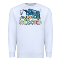 White level 100 days unlocked Premium Sweatshirt - MaliasSmallBusiness