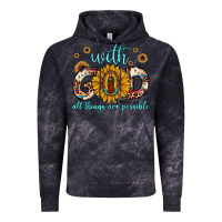 Cloud Black with god all things are possible matthew 19 26 Vintage Hoodie - JahusDesignShop