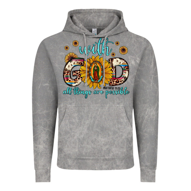 With God All Things Are Possible Matthew 19 26 Vintage Hoodie by JahusDesignShop | Teevron
