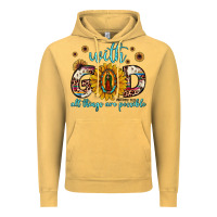 Vintage Mustard with god all things are possible matthew 19 26 Vintage Hoodie - JahusDesignShop