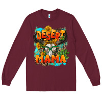Burgundy desert mama   leopard Long Sleeve Tee - AdoDesignShop
