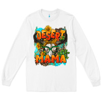White desert mama   leopard Long Sleeve Tee - AdoDesignShop