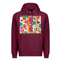 Burgundy Western LGBTQ+ Mom Lesbian Tumbler Premium Hoodie - BundleAndBundleShop