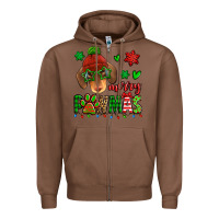 Chestnut merry pawmas christmas dachshund Zipper Hoodie - Jasminsmagicworld