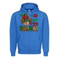 True Royal merry pawmas christmas dachshund Zipper Hoodie - Jasminsmagicworld