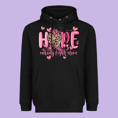 Hope Nobody Fights Alone Heavyweight Hoodie Designed By Maliassmallbusiness