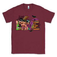 Burgundy love halloween heifer Classic Tee - AdoDesignShop