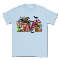Dusty Blue love halloween heifer Classic Tee - AdoDesignShop